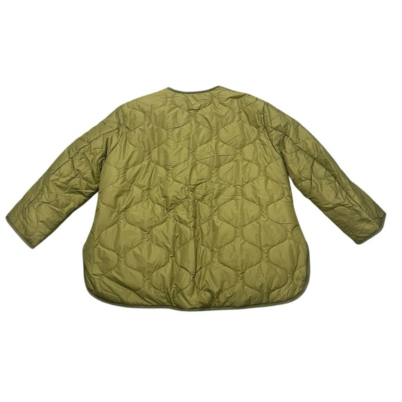 Maje Olive Green Quilted Jacket Reversible Size Small - Picture 2 of 7